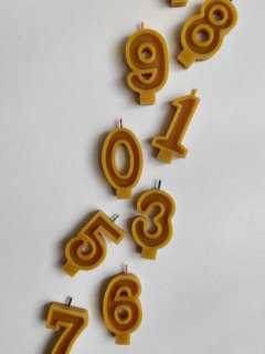 <img class='new_mark_img1' src='https://img.shop-pro.jp/img/new/icons14.gif' style='border:none;display:inline;margin:0px;padding:0px;width:auto;' />KORYS「Handmade Beeswax Number Candles 0-9 - Darker Tones Of Brown」