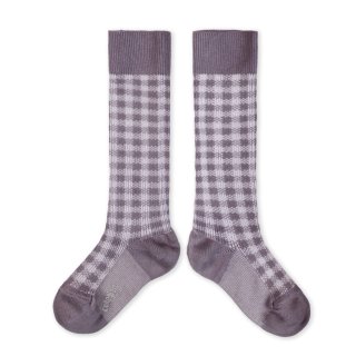 <img class='new_mark_img1' src='https://img.shop-pro.jp/img/new/icons14.gif' style='border:none;display:inline;margin:0px;padding:0px;width:auto;' />Collegien「Claude Gingham Knee High Socks - Glycine du Japon」