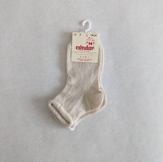 <img class='new_mark_img1' src='https://img.shop-pro.jp/img/new/icons14.gif' style='border:none;display:inline;margin:0px;padding:0px;width:auto;' />condor「Perle Baby Socks With Rolled Cuff (col304)」