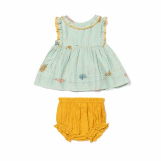 <img class='new_mark_img1' src='https://img.shop-pro.jp/img/new/icons23.gif' style='border:none;display:inline;margin:0px;padding:0px;width:auto;' />【30%OFF】Lali Kids「Ari Set - Minty Green Print」2023-Summer