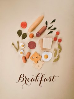 SABO conceptWooden Play Food Set / Breakfast