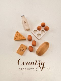 SABO concept「Wooden Play Food Set / Country Products」