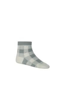 <img class='new_mark_img1' src='https://img.shop-pro.jp/img/new/icons23.gif' style='border:none;display:inline;margin:0px;padding:0px;width:auto;' />40%OFFJamie KayGingham Sock - Storm Grey2023 The Seasons Edit