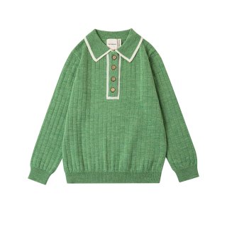 <img class='new_mark_img1' src='https://img.shop-pro.jp/img/new/icons23.gif' style='border:none;display:inline;margin:0px;padding:0px;width:auto;' />40%OFFKnit planetRibbing Blouse - Green2023-AW