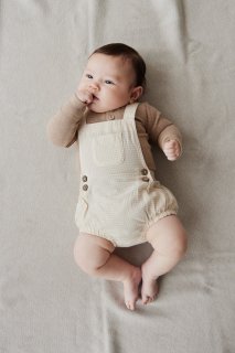 <img class='new_mark_img1' src='https://img.shop-pro.jp/img/new/icons23.gif' style='border:none;display:inline;margin:0px;padding:0px;width:auto;' />40%OFFJamie KayOrganic Cotton Robin Romper - Sesame GinghamPosy & Elenore Collection