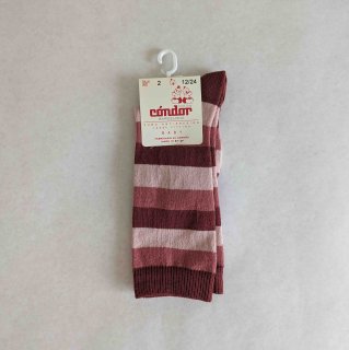<img class='new_mark_img1' src='https://img.shop-pro.jp/img/new/icons14.gif' style='border:none;display:inline;margin:0px;padding:0px;width:auto;' />condor「Striped Knee Socks (col599)」