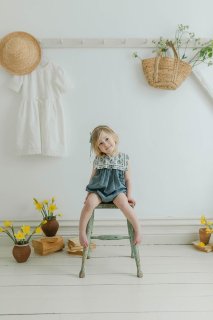 <img class='new_mark_img1' src='https://img.shop-pro.jp/img/new/icons14.gif' style='border:none;display:inline;margin:0px;padding:0px;width:auto;' />Little Cotton ClothesOrganic Meg Romper - Little Blue Check2024-SS