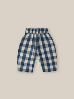 <img class='new_mark_img1' src='https://img.shop-pro.jp/img/new/icons14.gif' style='border:none;display:inline;margin:0px;padding:0px;width:auto;' />organic zooPottery Blue Gingham Fisherman Pants