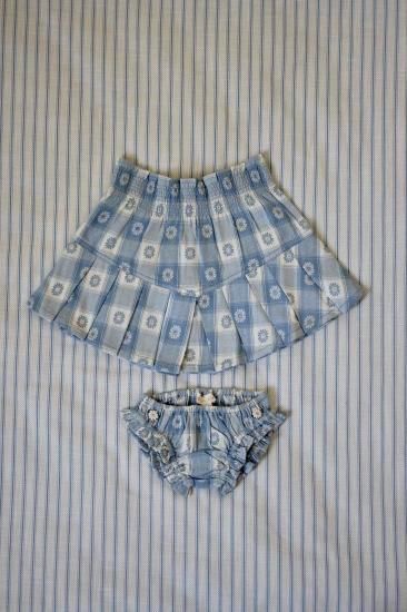 BONJOUR DIARY 「Pleated Skirt + Panty (Blue Jacquard)」- ny-vind (ニュヴィン) BONJOUR DIARY 「Pleated Skirt + Panty (Blue Jacquard)」- ny-vind (ニュヴィン)