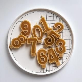 <img class='new_mark_img1' src='https://img.shop-pro.jp/img/new/icons14.gif' style='border:none;display:inline;margin:0px;padding:0px;width:auto;' />GABICandle Numbers 0-9 - Beeswax