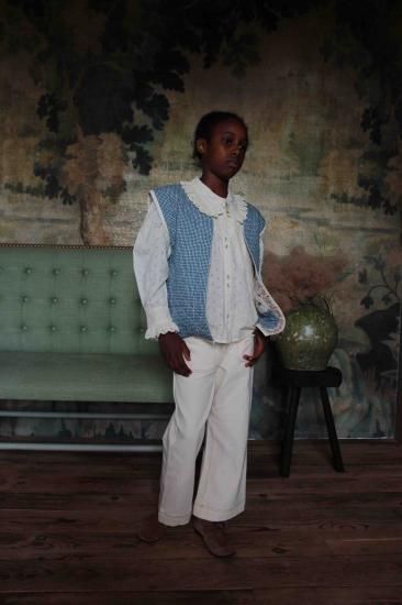 BONJOUR DIARY 「Reversible Patchwork Jacket Without Sleeves