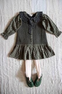 <img class='new_mark_img1' src='https://img.shop-pro.jp/img/new/icons23.gif' style='border:none;display:inline;margin:0px;padding:0px;width:auto;' />40%OFFBONJOUR DIARY Tie Tunique (Kaki Broderie Anglaise)2024-AW