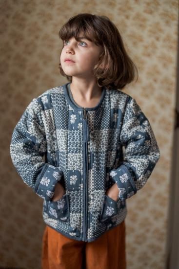 Little Cotton Clothes リバーシブルコート 2-4y