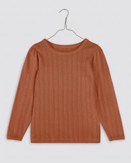 <img class='new_mark_img1' src='https://img.shop-pro.jp/img/new/icons23.gif' style='border:none;display:inline;margin:0px;padding:0px;width:auto;' />40%OFFLittle Cotton ClothesPointelle Tee - Pecan2024-AW