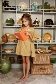 <img class='new_mark_img1' src='https://img.shop-pro.jp/img/new/icons14.gif' style='border:none;display:inline;margin:0px;padding:0px;width:auto;' />BONJOUR DIARY Blouse (Curry Transat Stripe)2025-SS Drop2