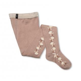 <img class='new_mark_img1' src='https://img.shop-pro.jp/img/new/icons14.gif' style='border:none;display:inline;margin:0px;padding:0px;width:auto;' />CollegienAnthéa - Jacquard Flower Tights - Vieux Rose