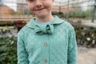 <img class='new_mark_img1' src='https://img.shop-pro.jp/img/new/icons14.gif' style='border:none;display:inline;margin:0px;padding:0px;width:auto;' />Knit planetCollar Cardigan - Pastel Green2025-AW