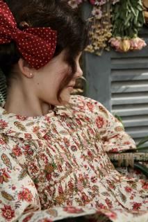 Bonjour diary 赤 クリスマスコレクション　8Y Roasalie Dress - Red check - 8y / Bonjour Diary | baby's breath
