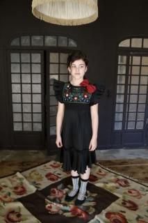 <img class='new_mark_img1' src='https://img.shop-pro.jp/img/new/icons14.gif' style='border:none;display:inline;margin:0px;padding:0px;width:auto;' />BONJOUR DIARY Dress (Pleated Black Taffetas)2025-AW