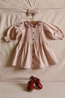 【美品】bonjour diary　ワンピース（クリップ付） Bonjour Diary ワンピース＆ヘアクリップセット