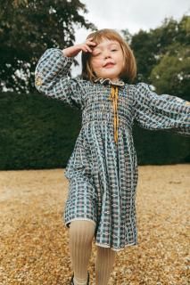 <img class='new_mark_img1' src='https://img.shop-pro.jp/img/new/icons14.gif' style='border:none;display:inline;margin:0px;padding:0px;width:auto;' />Lali KidsParvati Dress - Double-Sided Yarn Dye2025-AW