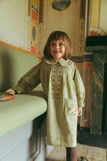 <img class='new_mark_img1' src='https://img.shop-pro.jp/img/new/icons14.gif' style='border:none;display:inline;margin:0px;padding:0px;width:auto;' />Lali KidsMarie Dress - Faded Moss2025-AW