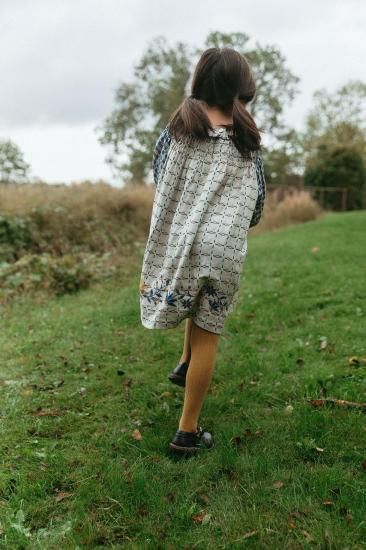 lali kids TULIP DRESS ワンピース　8y TULIP DRESS, BORDER STRIPE – Lali