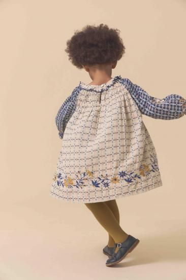 ワンピース Lali Kids Tulip Dress - 2024-AW 4Y TULIP DRESS, AUTUMN FLORAL – Lali