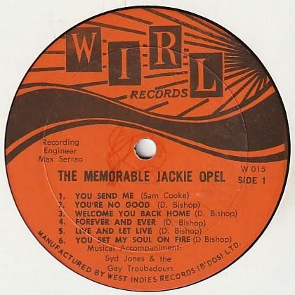 The Memorable Jackie Opel / Jackie Opel - FAR EAST RECORDS