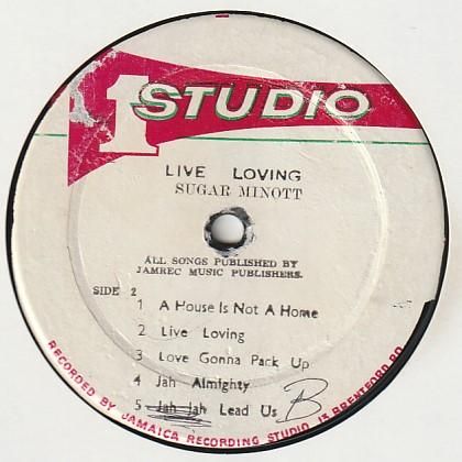 Live Loving / Sugar Minott - FAR EAST RECORDS