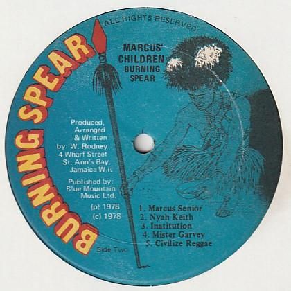 洋楽 MARCUS' CHILDREN / BURNING SPEAR Burning Spear - Marcus Senior (Disco Marcus Children 1978