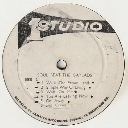 ジャマイカLP The Gaylads Soul Beat NONE Studio One /00260 Soul Beat | The Gaylads