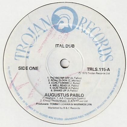 Ital Dub / Augustus Pablo - FAR EAST RECORDS