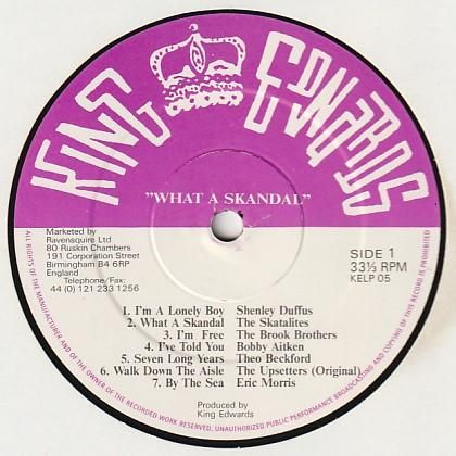 洋楽 Shenley Duffus / I'm a lonely boy / ska Shenley Duffus / I'm a lonely boy / ska The Skatalites