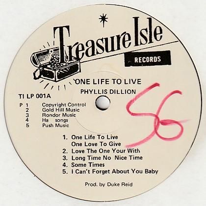 One Life To Live / Phyllis Dillon - FAR EAST RECORDS