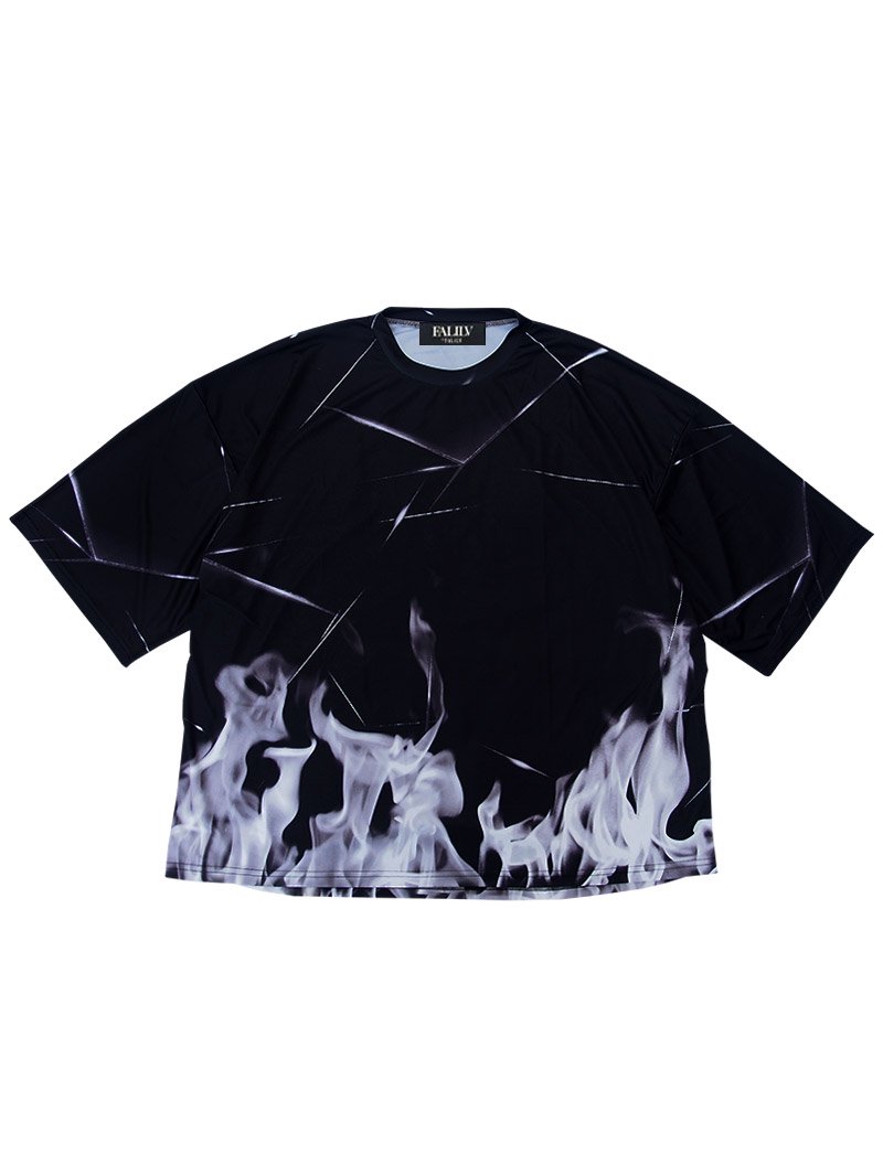 2020 SPRING GRAPHIC LOGO OVERSIZED TEE (FIRE)