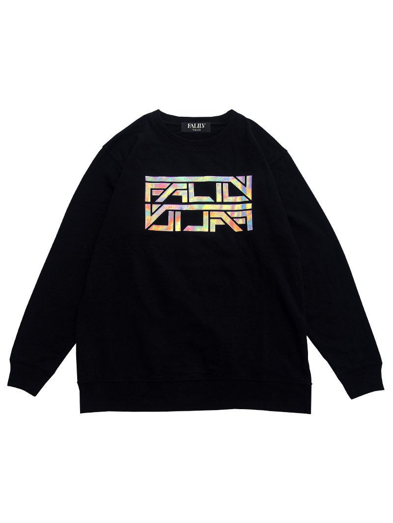 2020 SPRING HOLOGRAM LOGO OVERSIZED SWEAT (BLACK)