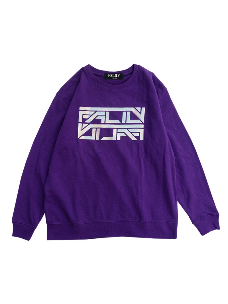 2020 SPRING HOLOGRAM LOGO OVERSIZED SWEAT (PURPLE)