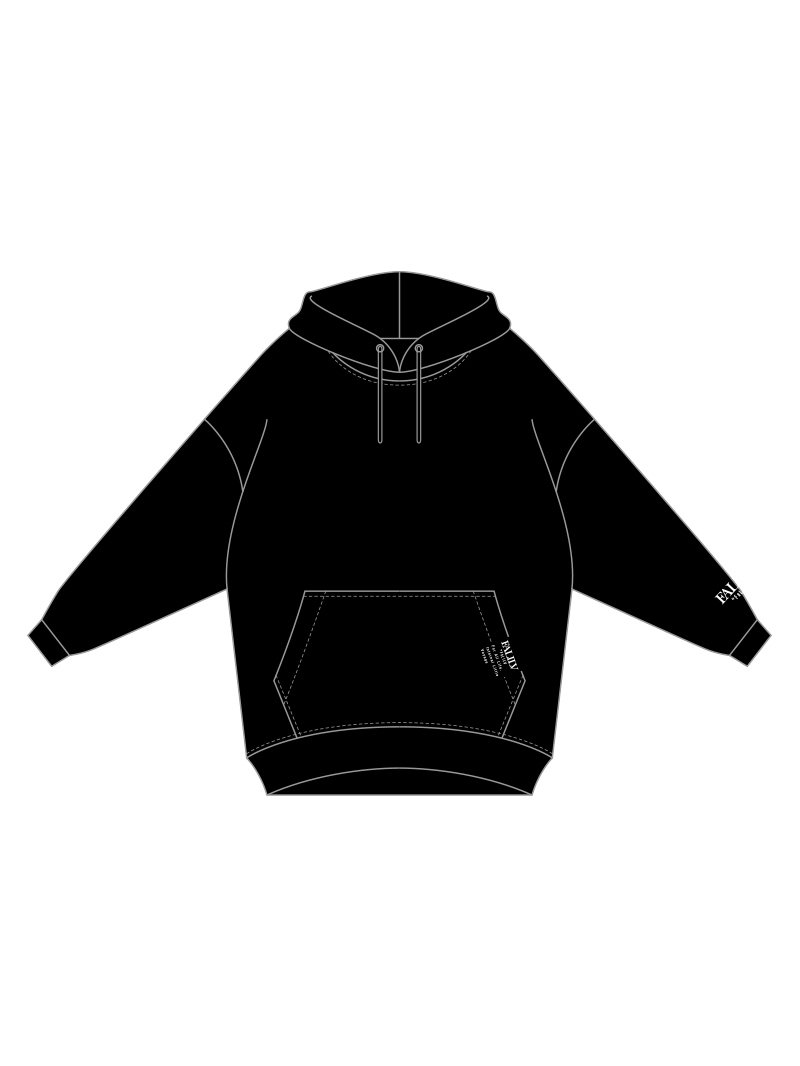 2020 AUTUMN MARIA BACKPRINT HOODIE (BLACK)