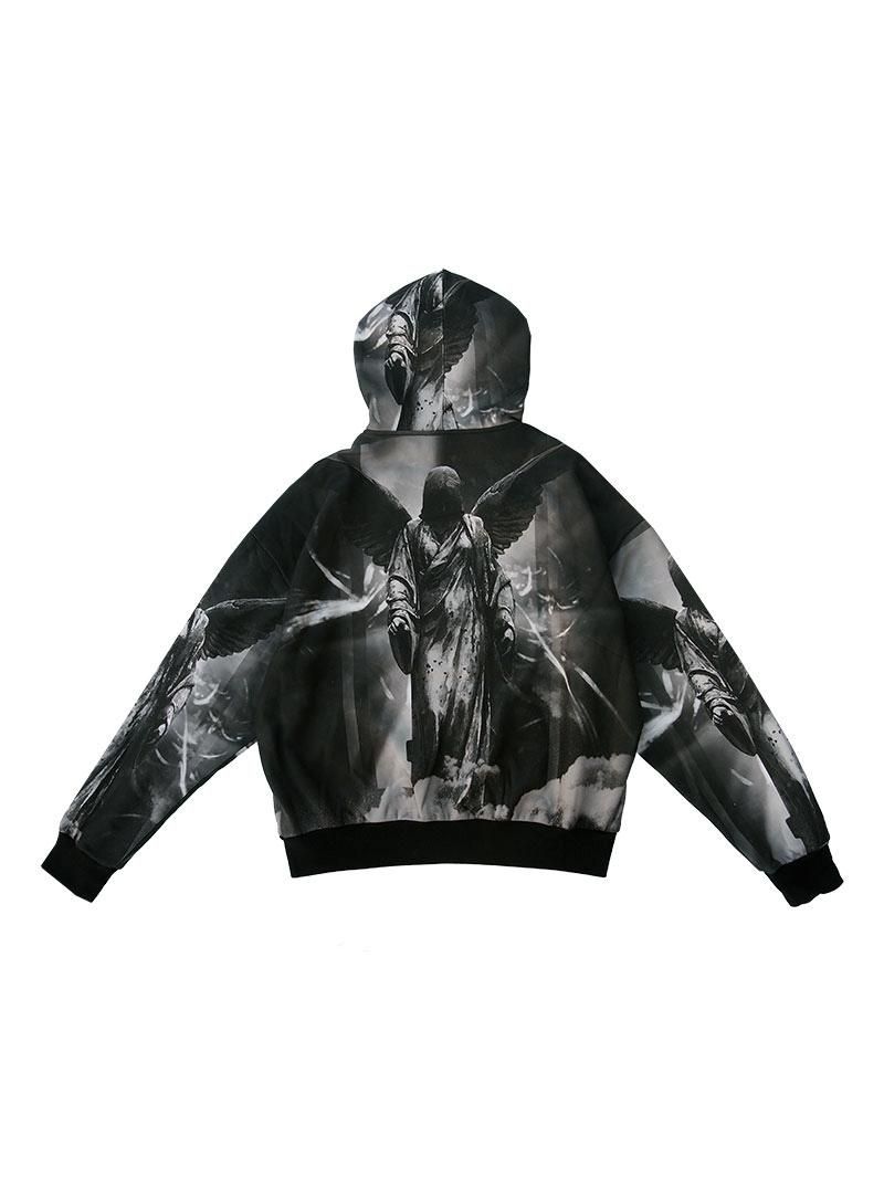 ファリファリ　天使パーカー 2020 WINTER FULL GRAPHIC OVERSIZED ZIP PARKA (ANGEL