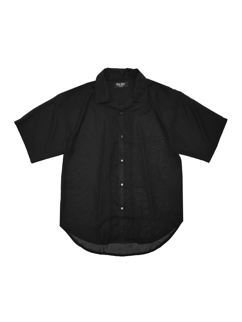 2021 SUMMER RELAXED OPENCOLLAR SHIRTS (BLACK)