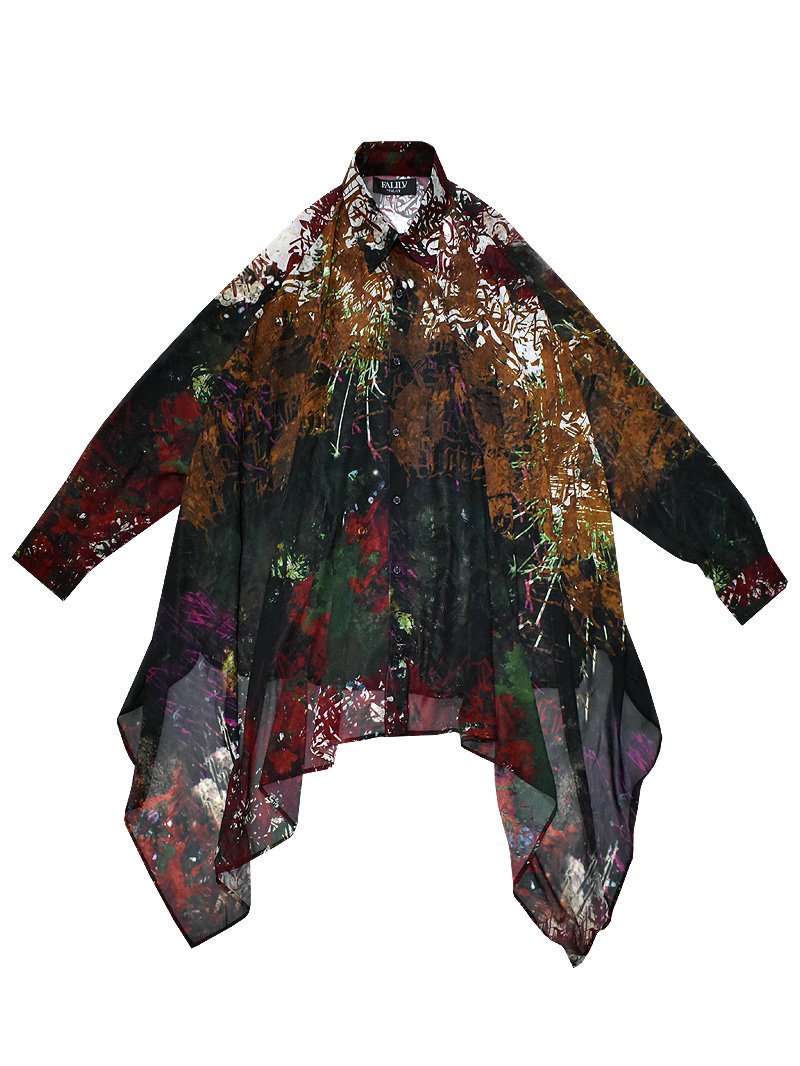 2022 SPRING SEE-THROUGH DRAPE SHIRTS (PAINTWALL)