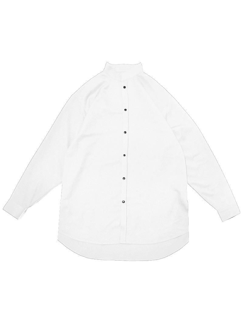 <img class='new_mark_img1' src='https://img.shop-pro.jp/img/new/icons23.gif' style='border:none;display:inline;margin:0px;padding:0px;width:auto;' />2022 SPRING MAO COLLAR LONG SHIRTS (WHITE)