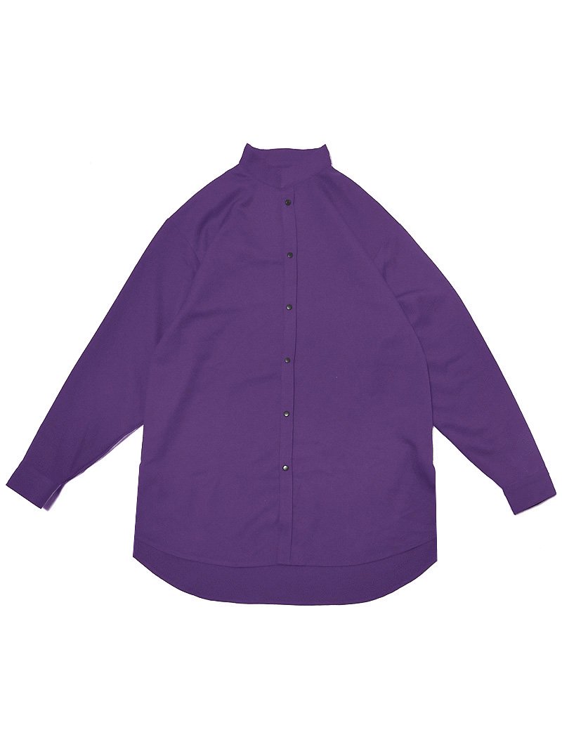 <img class='new_mark_img1' src='https://img.shop-pro.jp/img/new/icons23.gif' style='border:none;display:inline;margin:0px;padding:0px;width:auto;' />2022 SPRING MAO COLLAR LONG SHIRTS (PURPLE)