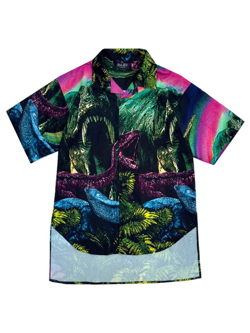 2022 SUMMER FULLGRAPHIC RELAXED OPEN COLLAR S/S SHIRTS (JURASSIC)