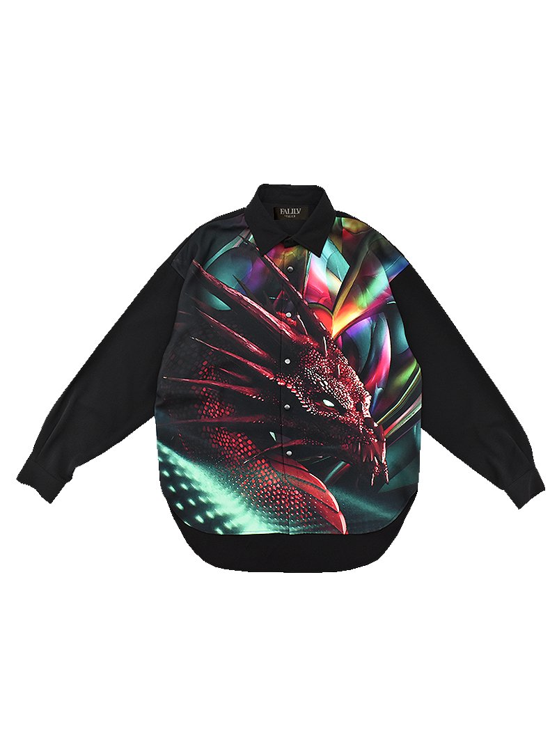 2022 WINTER SOLID RELAXED GRAPHIC SHIRTS (DRAGON)