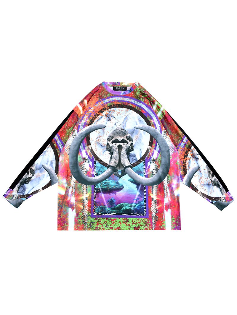 2024 SPRING FULL GRAPHIC RELAXED LINE L/S TEE (MAMMOTH)