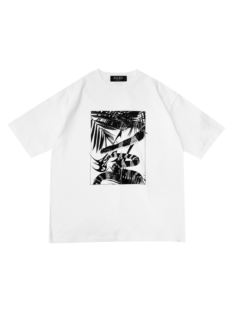 2025 SUMMER PYTHON GRAPHIC RELAXED S/S TEE (WHITE)