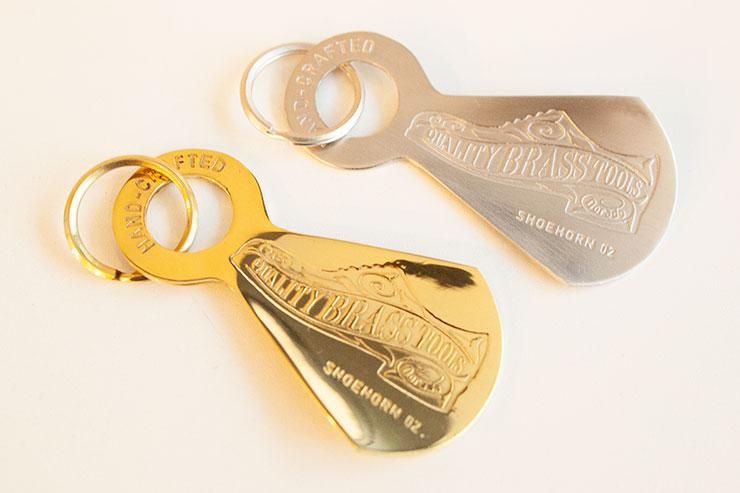 Dorado】BRASS KEYCHAIN SHOEHORN / 真鍮 キーホルダー 靴ベラ