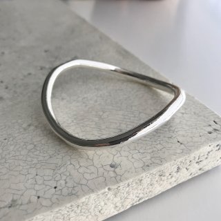 wave bangle  silver